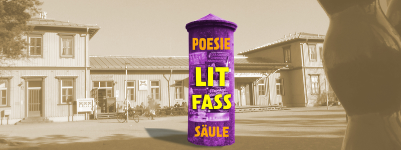 So könnte eine Poesie-Litfaßsäule am Giesinger Bahnhof aussehen